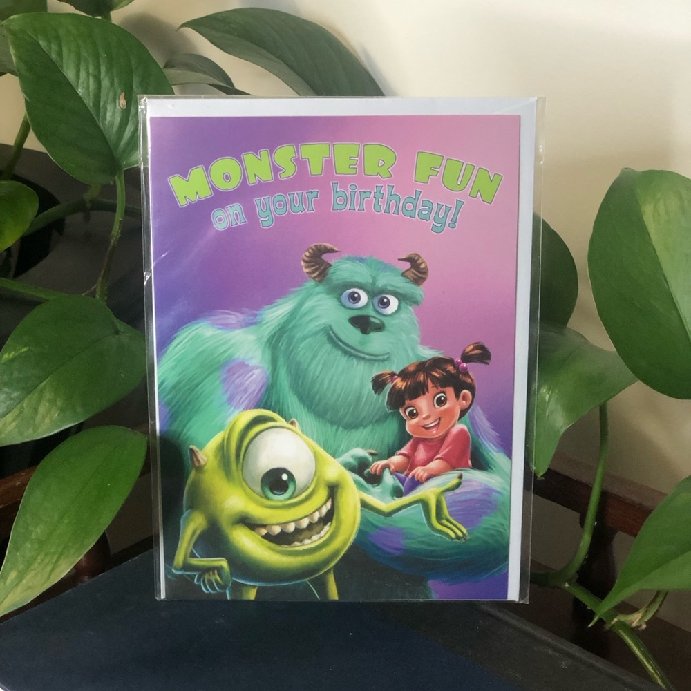 2007 Disney Monsters Inc Birthday Card